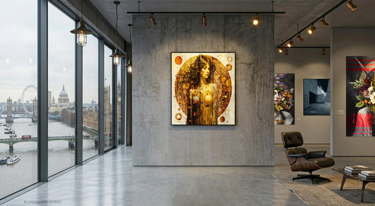 Graphic abstract artwork by Toni Vigorito titled Vision of Atmosphere